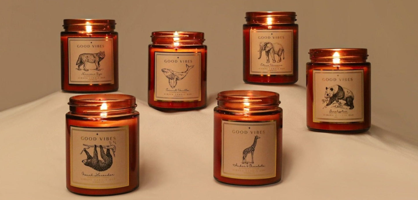 Giraffe - Amber Chocolate Candle