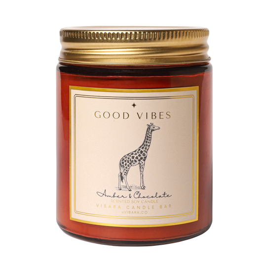 Giraffe - Amber Chocolate Candle