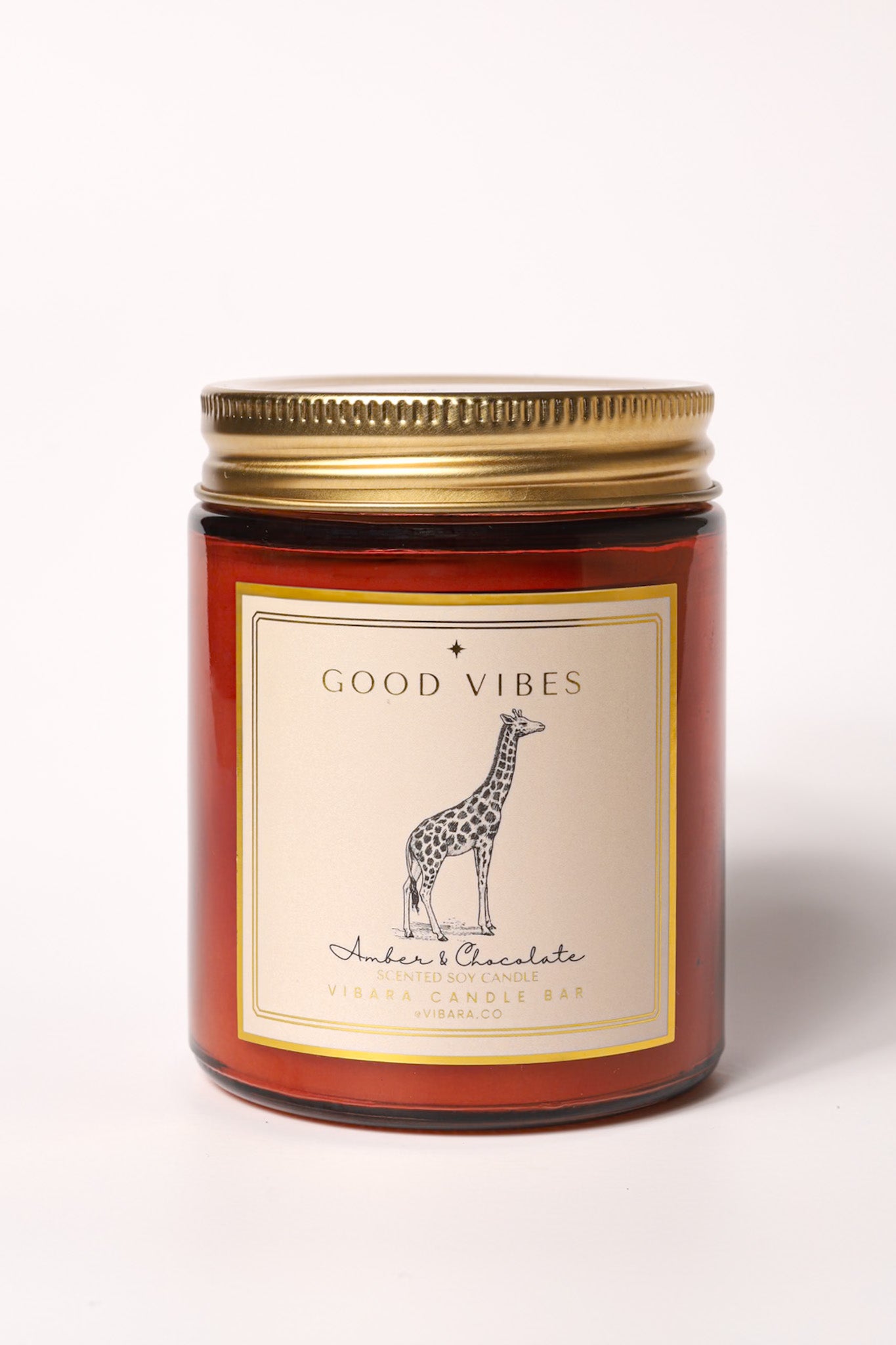 Giraffe - Amber Chocolate Candle